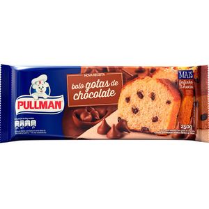 Bolo Pullman Sabor Baunilha Com Gotas De Chocolate 250g