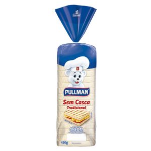 Pão Pullman Sem Casca Tradicional 450g