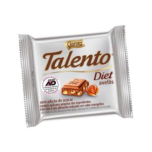 Chocolate Garoto Talento Diet 25g Avelã