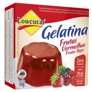 Gelatina Lowçucar Zero Açucar Frutas Vermelha 10g