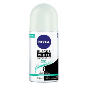 Desodorante Nivea Roll-On Invisible Black & White Fresh 50ml