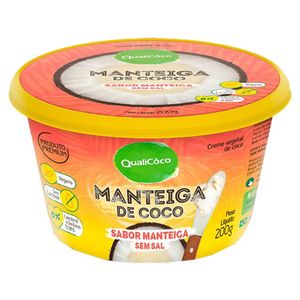 Creme Vegetal Qualicoco Sabor Manteiga Com Sal 200g