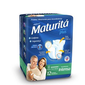 Protetor Absorvente Maturitá Para Incontinência Intensa C/12