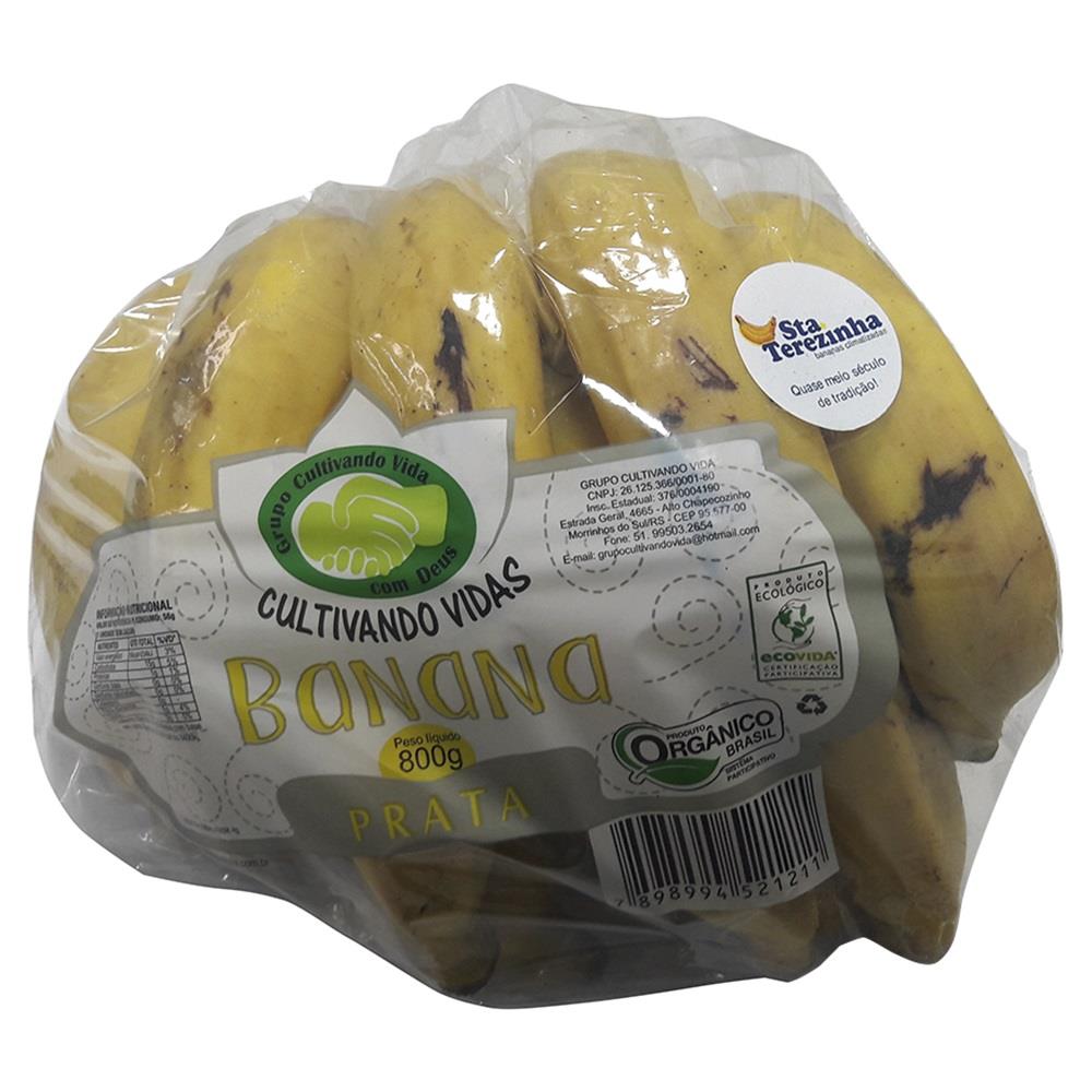 Banana Prata Org Solo Vivo 800g - Supermercado Savegnago