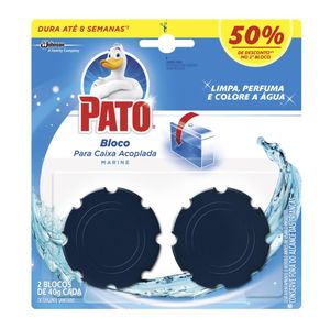 Detergente Sanitário Pato Caixa Acoplada Marine 2x40g