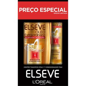 Kit Elseve Shamp 375ml + Condicion 170ml Óleo Extraordinário