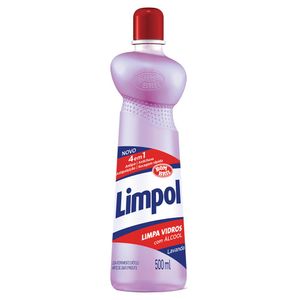 Limpa Vidros Limpol 4 Em 1 Com Álcool Squeeze 500ml