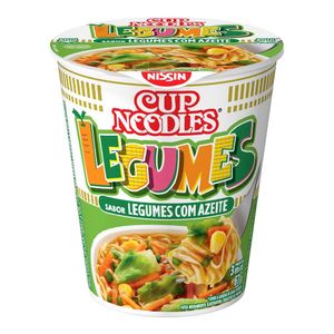 Macarrão Instantâneo Cup Noodles Legumes Com Azeite 67g