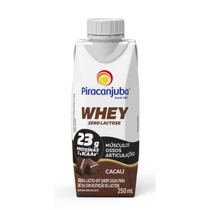 Bebida Láctea Piracanjuba Whey 23g Proteínas Zero Lactose Cacau 250ml