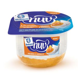 Creme Quark Batavo Nuv Calda Pêssego E Damasco Pote 100g