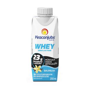 Bebida Láctea Piracanjuba Whey 23g Proteínas Zero Lactose Baunilha 250ml