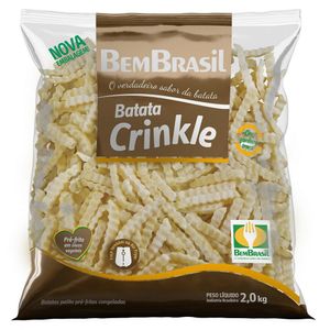 Batata Congelada Bem Brasil Crinkle 2kg