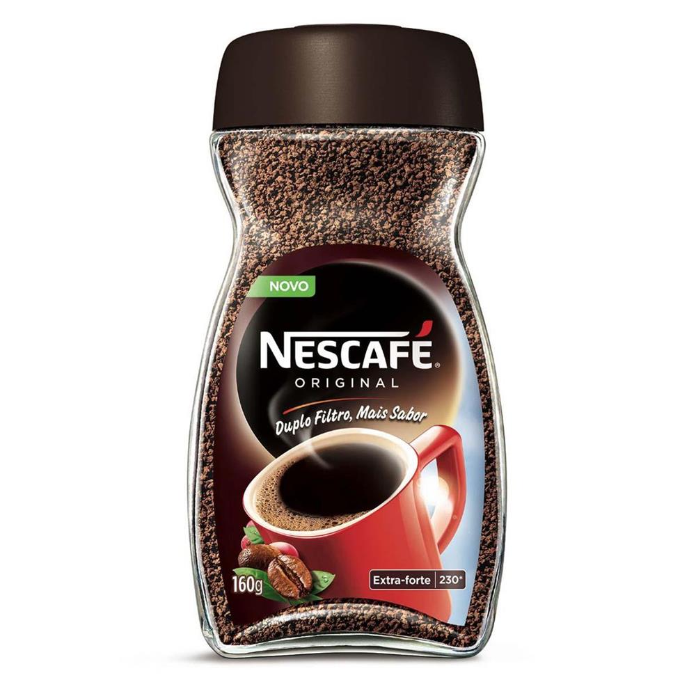 Café Solúvel Nescafé Original Extra Forte Vidro 160g