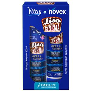 Shampoo + Condicionador Novex Vitay 300ml Liso De Cinema