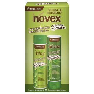 Shampoo + Condicionador Novex Vitay 300ml Broto De Bambu