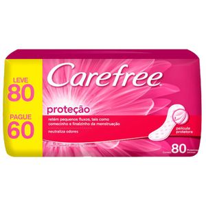 Protetor Diário Carefree Com Perfume Leve 80 Pague 60