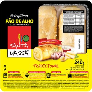 Pão De Alho Santa Massa Sabor Tradicional 240g