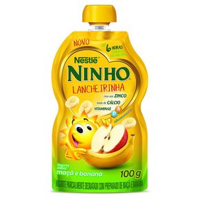 Iogurte Nestlé Ninho Sabores Maçã E Banana 100g