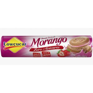 Biscoito Lowçucar Recheado Zero Açucar Morango 120g