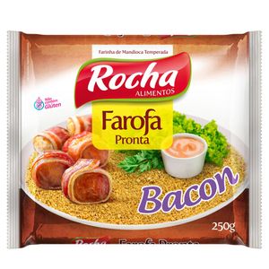 Farofa Pronta Rocha Mandioca Bacon 250g