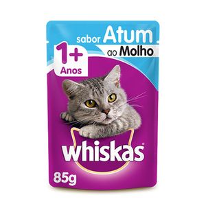 Alimento Whiskas Para Gatos Adultos Sabor Atum Sachê 85g
