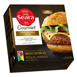 Hambúrguer Seara Bovino Gourmet Angus Congelado 400g