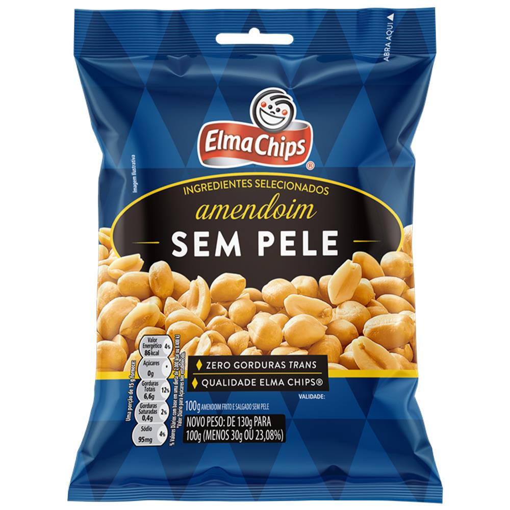 AMENDOIM ELMA CHIPS SEM PELE 100G Treichel Delivery