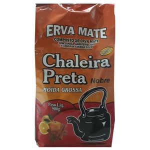 Erva Mate Chaleira Preta Moída Grossa Composta 500g