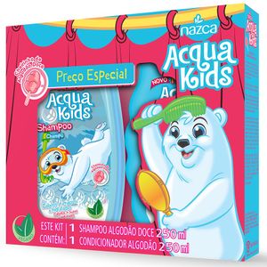 Shampoo Infantil Acqua Kids +Condicionador Algodão Doce 250ml