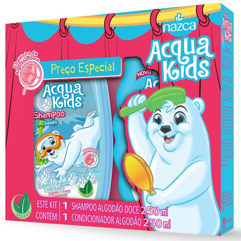 KIT-INF-ACQUA-KIDS-SHAMP-COND-250ML-ALGODAO-DOCE