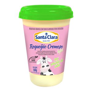 Requeijão Santa Clara Redução De Sódio Light 180g