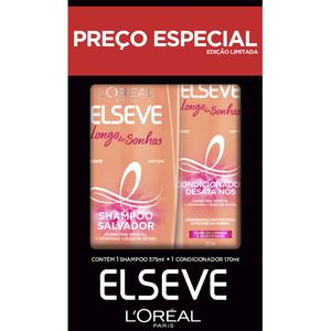 Kit Elseve Shampoo 375ml + Condicionador 170ml Longo Sonhos