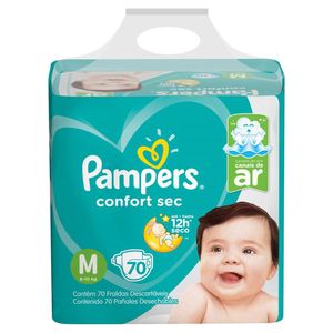 Fralda Pampers Confort Sec M C/70