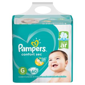 Fralda Pampers Confort Sec G C/60