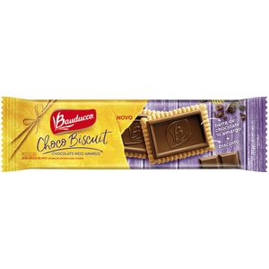 Biscoito Bauducco Biscuit Chocolate Meio Amargo 80g