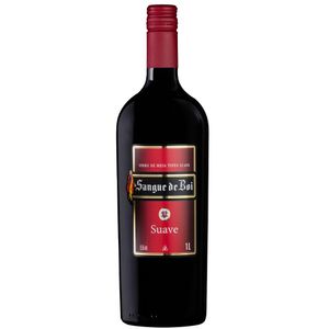 Vinho Sangue De Boi Tinto Suave 1l