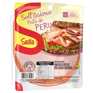 Peito Peru Sadia Defumado Fatiado 200g