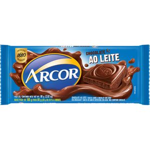 Chocolate Arcor Barra Ao Leite 80g