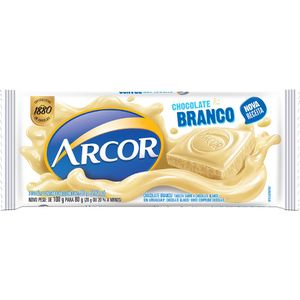 Chocolate Arcor Barra Branco 80g.