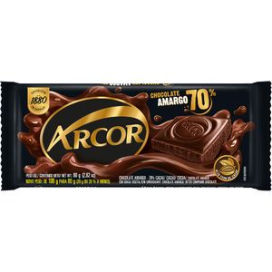 Chocolate Arcor Inspiration Barra 70% Cacau 80g