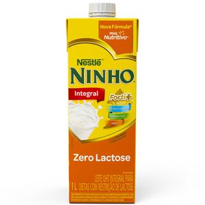 Leite Uht Ninho Fort+ Integral Zero Lactose 1l