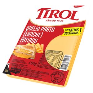 Queijo Prato Lanche Fatiado Tirol 400g