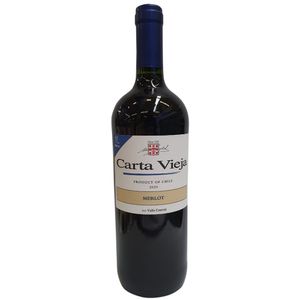 Vinho Chile Carta Vieja Merlot 1l