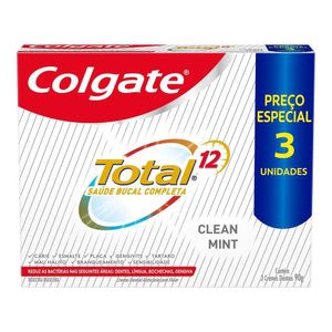 Creme Dental Colgate T12 Clean Mint 90g Pack3