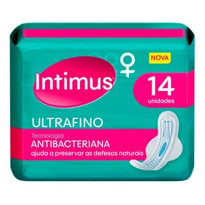 Absorvente Intimus Ultrafino Antibacteriana Com Abas C14