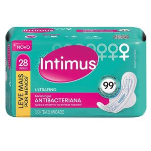 Absorvente Intimus Ultrafino Antibacteriana Com Abas C28