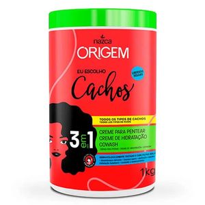 Creme Pentear Origem Cachos 1kg 3em1