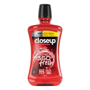 Antisséptico Bucal Close Up Lm Pm Red Hot S/Álcool 500ml