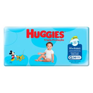 Fralda Huggies Tripla Proteção Mega G C36