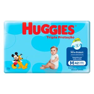 Fralda Huggies Tripla Proteção Mega M C42